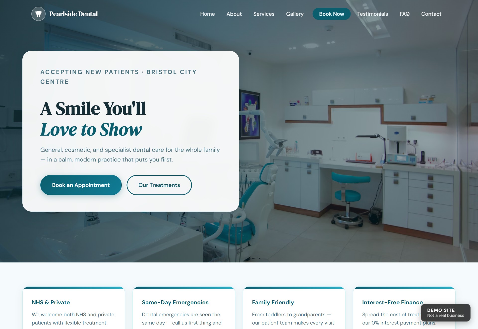 Dental Practice demo preview